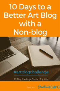 10 days to a better art blog with a non-blog graphic