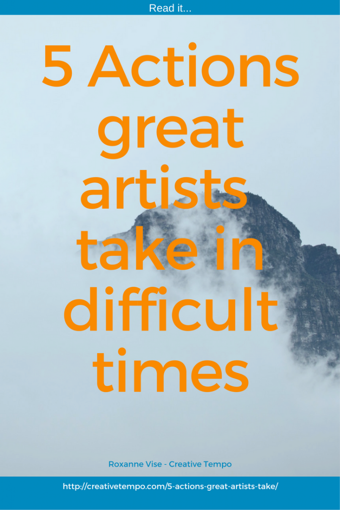 misty mountain - 5 Actions great artists take in difficult times graphic