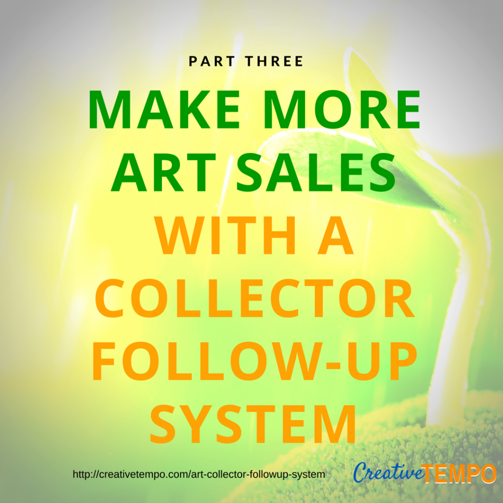 Art Collectors Follow Up System graphic