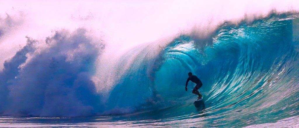 Brent surfing in storm
