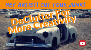 image of old car - declutter for creativity