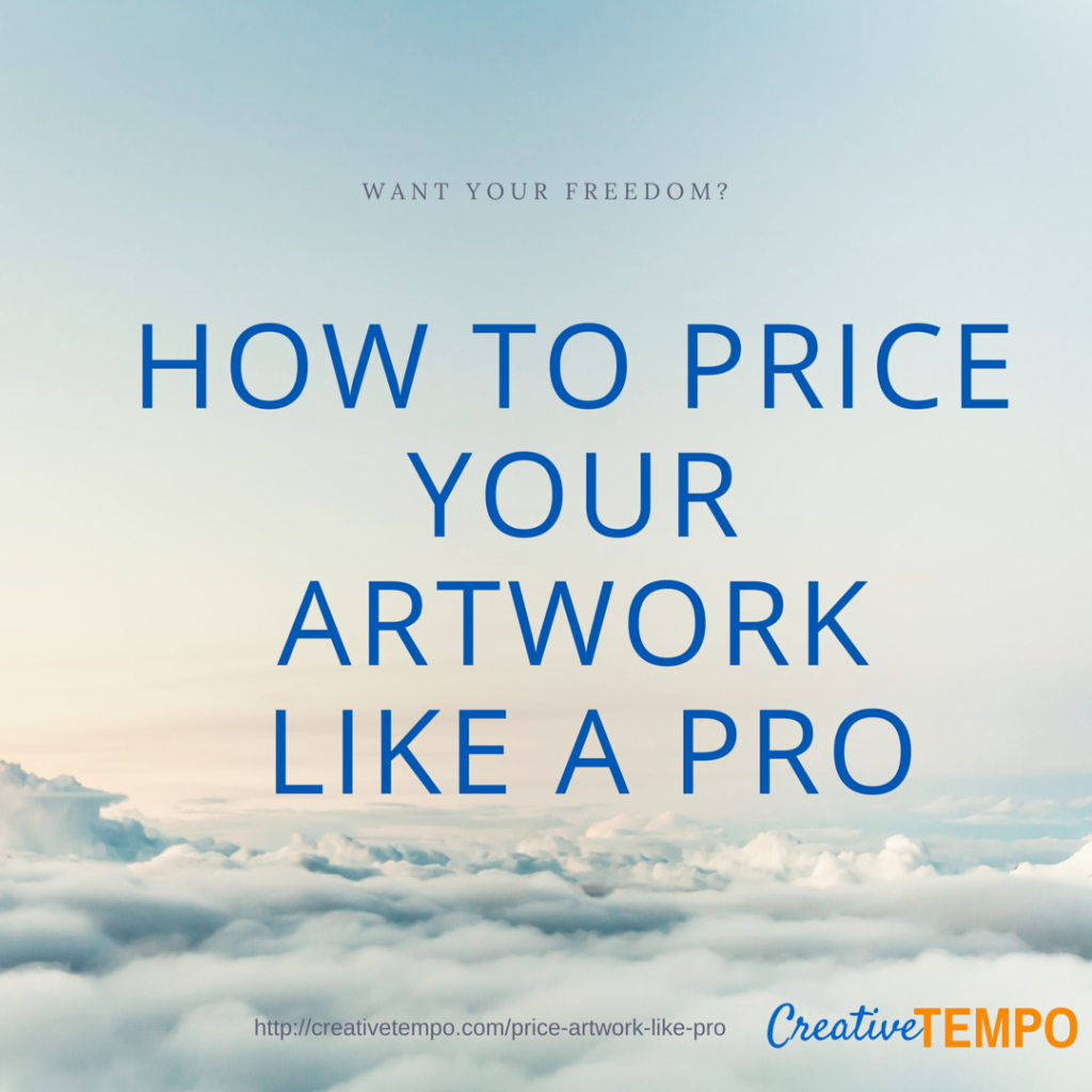 sky above clouds - How to price your artwork like a pro graphic