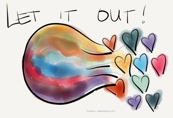 let it out illustration