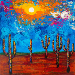 Saguaro Rising painting